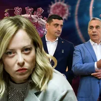 Minciunile lui George Simion. Călin Georgescu: "Meloni e un virus". Simion: "Nu a zis asta" - Foto: Colaj Newsweek România