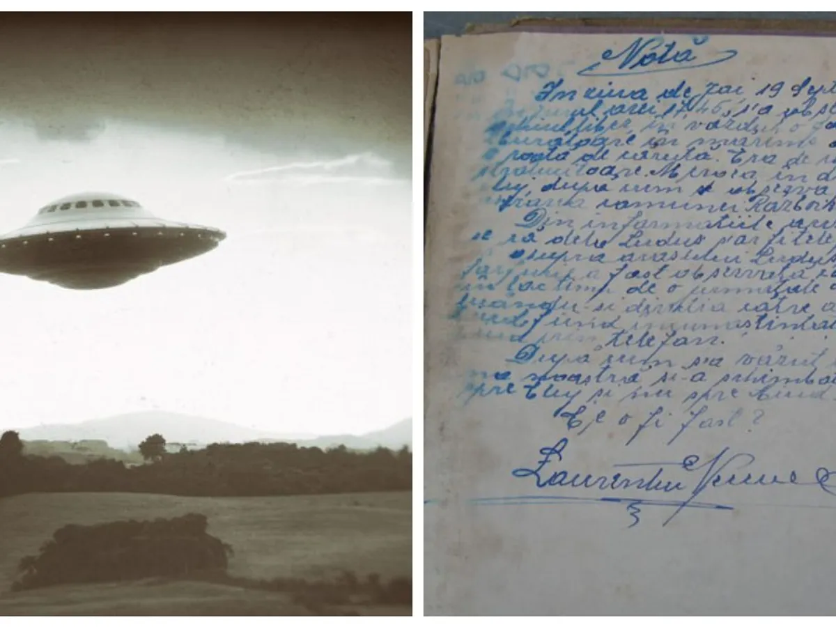 Misterul OZN-urilor care au apărut pe cerul României în 1968. Ce s-a scris într-o carte bisericească - Foto: Facebook/ Colaj