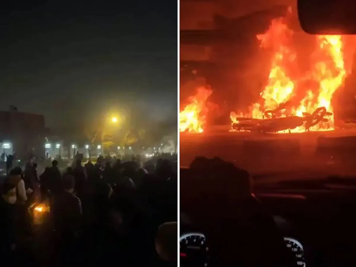 Mai multe clădiri guvernamentale și alte facilități sunt cuprinse de flăcări în Teheran - Foto: Facebook