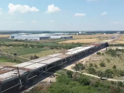 Lotul 1 al Autostrăzii Bucureștiului, abia la 63% - Foto: captură video