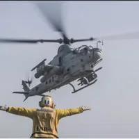 Tensiuni în strâmtoarea Ormuz. Iranienii au orbit cu laser echipajul unui elicopter american - Foto: Marine Corps-Lance Cpl. Jared Sabins (imagine cu caracter ilustrativ)