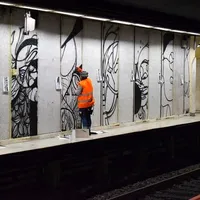 Mai multe stații de metrou din București, transformate în galerii de artă subterană. / Foto: news.ro