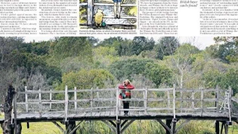 Podul din „Winnie-the-Pooh” a fost vândut la licitaţie. / Foto: Summers Place Auctions Ltd, Facebook