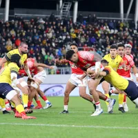 Imediat după Revelion, Stejarii intră în cantonament pentru campania de calificare la Cupa Mondială - imagine de la meciul România - Tonga Foto: INQUAM Photos/Stefan Constantin