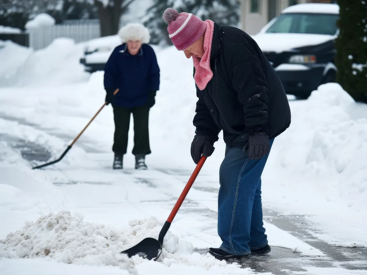 „Lopătarea” zăpezii poate fi periculoasă. Ce persoane sunt mai expuse și cum să vă protejați inima de efort?
