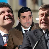 Nicușor Dan, George Simion, Crin Antonescu - Foto: INQUAM PHOTOS / Octav Ganea