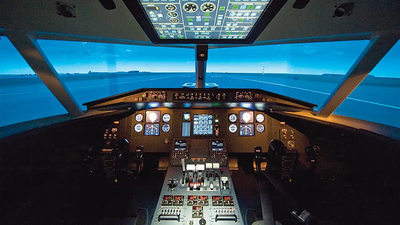 SIMULARE La Școala de Aviație nu se simulează doar zborurile, ci și angajările