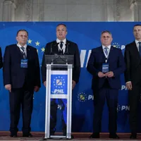 Nicolae Ciucă și o parte din conducerea PNL-Foto: INQUAM PHOTOS / George Calin
