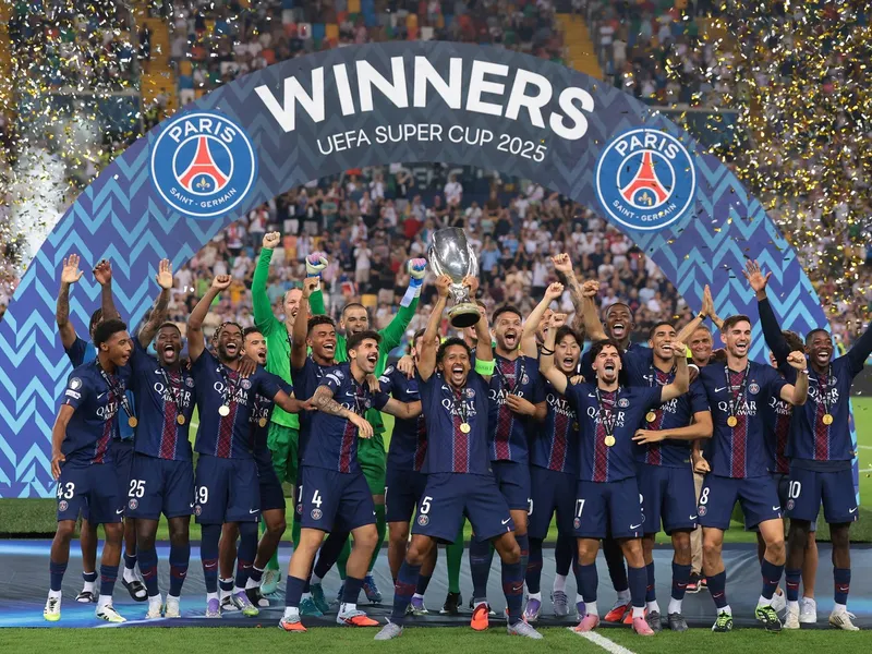 PSG a câștigat în premieră Supercupa Europei, 4-3 la penalty-uri cu Tottenham - Foto: Profimedia images