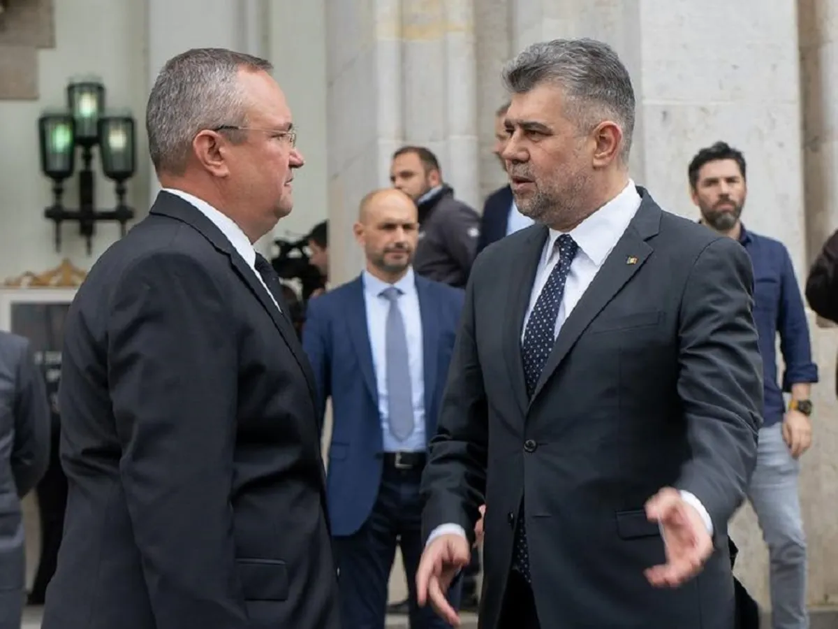 Marcel Ciolacu, Nicolae Ciucă Foto:Profimedia Images