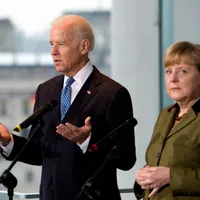 Joe Biden și Angela Merkel/FOTO: cbsnews.com