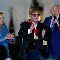 Jill Biden, Elton John și Joe Biden / Foto: Profimedia