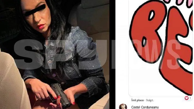 Faraoanca se pozează cu pistolul, Costel Corduneanu dă like Foto spynews.ro