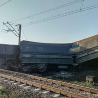 Două trenuri de marfă care transportau cereale s-au ciocnit - Foto: ziare.com