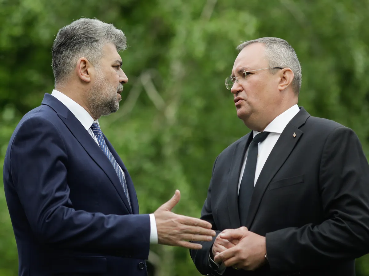 Ciolacu și Ciucă fac rocada în fruntea guvernului - Foto: INQUAM PHOTOS / George Călin