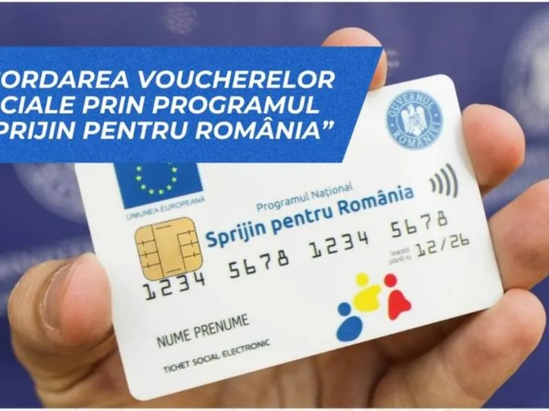 Card social cu suma de 250 lei- Foto: Ministerul Investițiilor și Proiectelor Europene