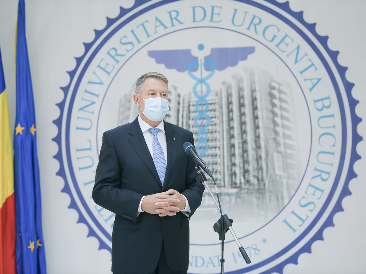Vizita președintelui la Spitalul Universitar de Urgență din București/FOTO: Presidency
