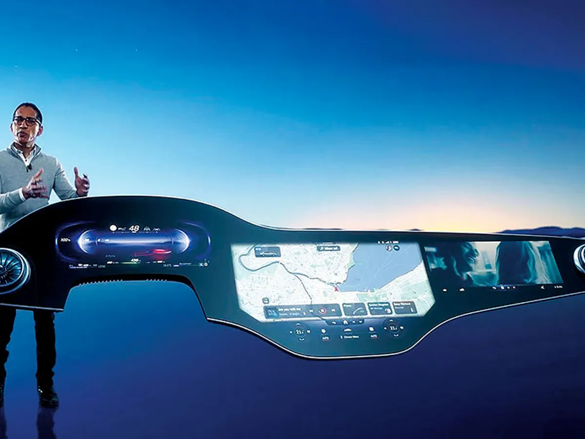 MBUX Hyperscreen - Viitorul „televizor” Mercedes