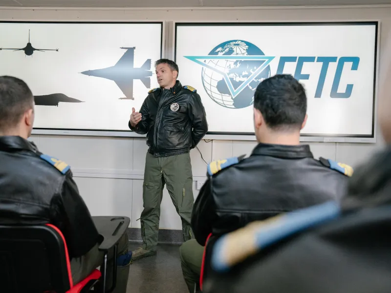 Piloți români la Centrului European de Antrenament F-16, Fetești - Foto: Profimedia Images