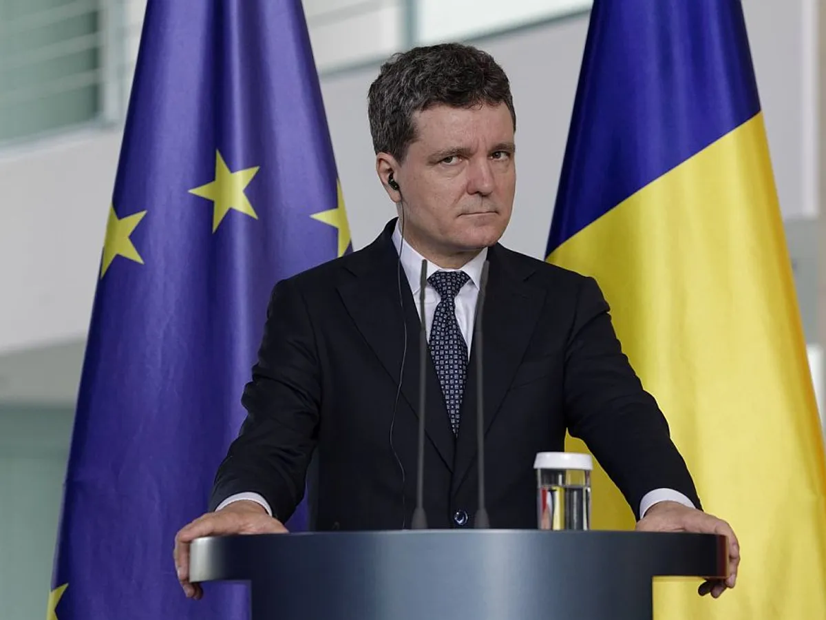 Nicuşor Dan, în vizită oficială în Germania, în conferinţă de presă - Foto: Profimedia Images