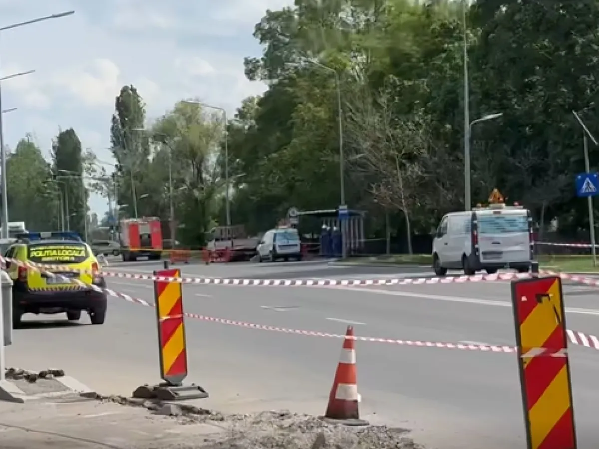 Trafic restricționat pe Șoseaua Berceni, după o avarie la rețeaua de gaze în urma unor lucrări