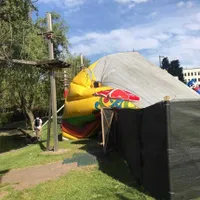 Toboganul nu a fost bine ancorat/ Foto: Facebook