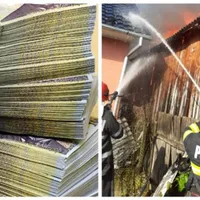 Au verificat butelia cu flacără și le-a luat casa foc. 60.000 lei au ars. Banii, ascunși în hambar, imagine cu caracter ilustrativ - Foto: Colaj