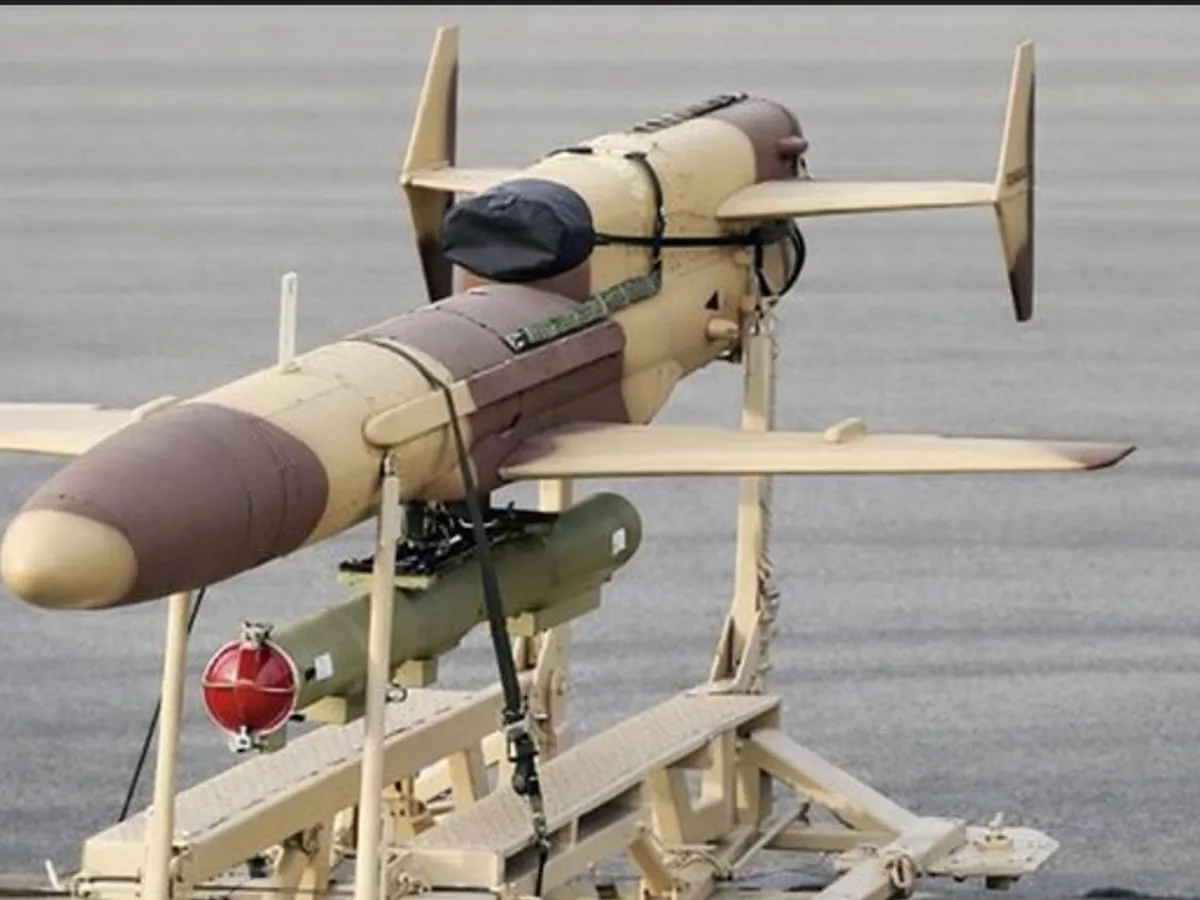 Drone Gheran de proveniență rusească - Foto: X/front_ukrainian
