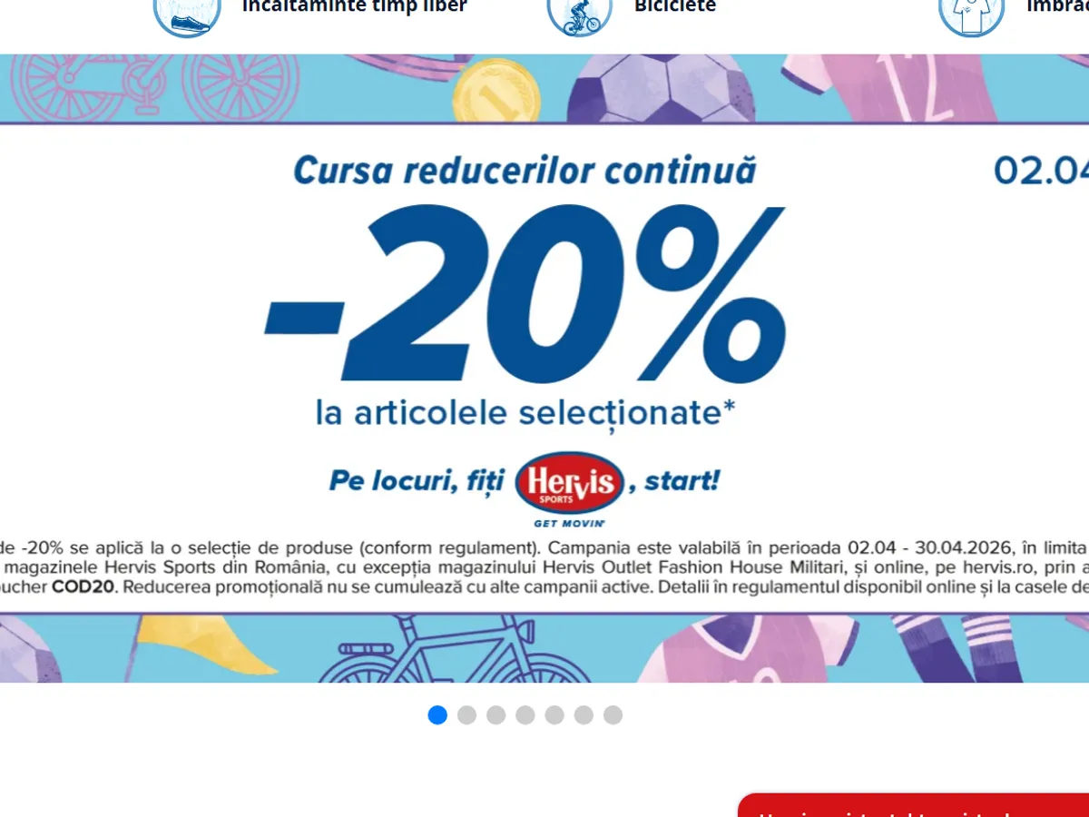 Ofertă Hervis - Foto: hervis.ro