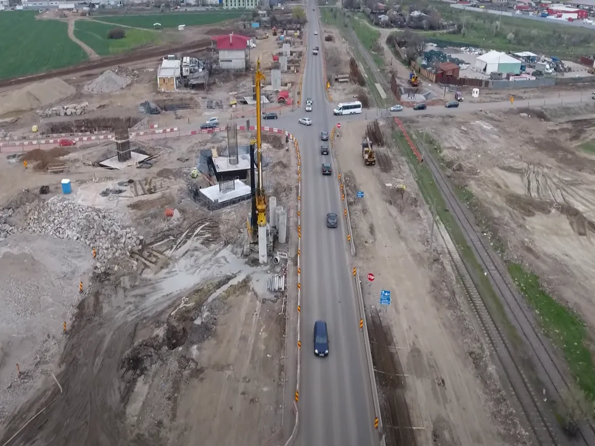 Pasajul Oltenița de pe Centura Capitalei/ Construim România
