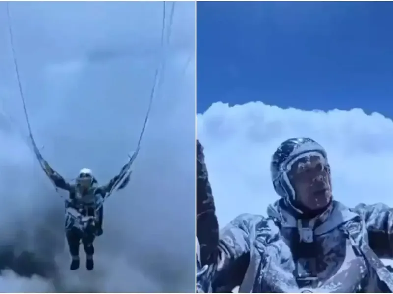 Cum a reușit un parapantist să trăiască după ce a fost acoperit de gheață la 8.500 m altitudine - Foto: The Sun