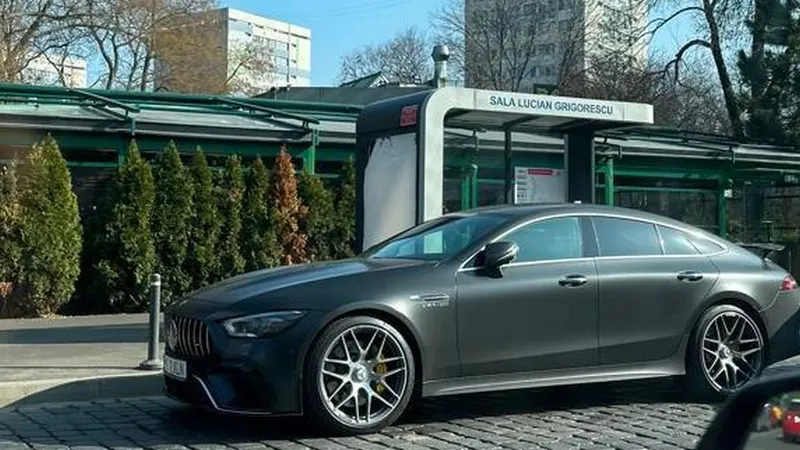 Mercedes de 250.000 €, parcat în stația STB. Clotilde Armand se laudă cu peste 10.000 de amenzi. - Foto: Facebook/Clotilde Armand