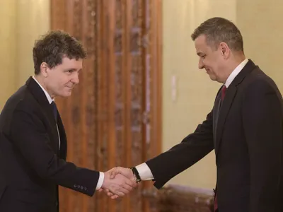 Nicușor Dan și Sorin Grindeanu - Foto: INQUAM PHOTOS / Octav Ganea