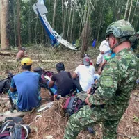 Copiii au fost găsti cu ajutorul forțelor militare columbiene, dar și al indigenilor Foto: Fuerzas Militares