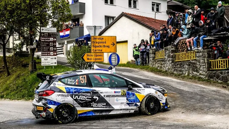Frații români campioni Junior ERC 2023 au obținut primul podium în Junior WRC - Foto: Facebook/Napoca Rally Academy