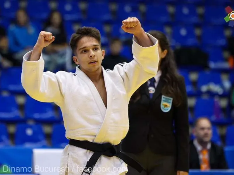 Alexandru Matei a câştigat medalia de aur la Cupa Europeană de judo de la Malaga. Performanță Foto: facebook/ CS Dinamo București