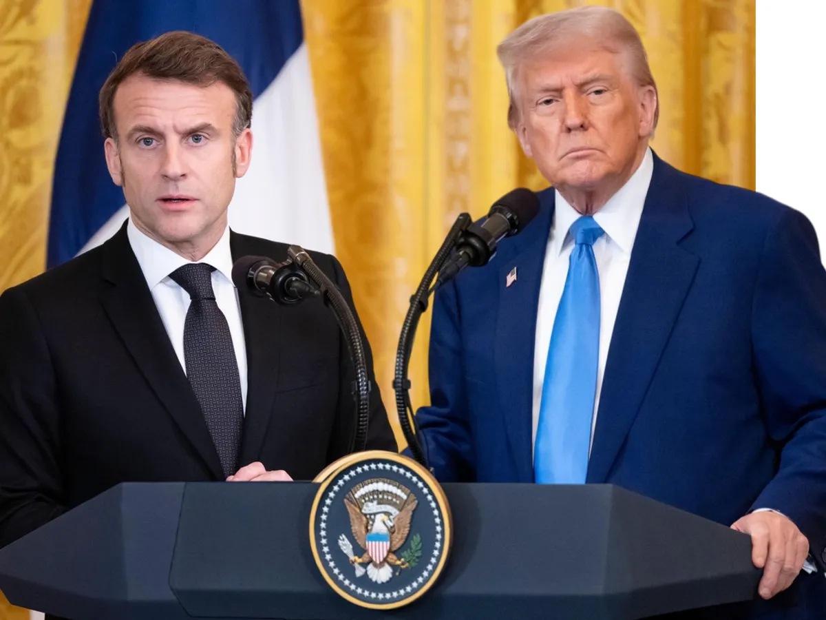 Macron și Trump - Foto: Profimedia images