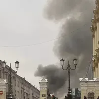 Incendiul a izbucnit într-un mare depozit din centrul Moscovei- Foto: Tass