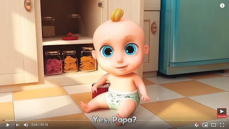 „Johny, Johny, yes, Papa“ deține recordul vizualizărilor pe LouLou Kids