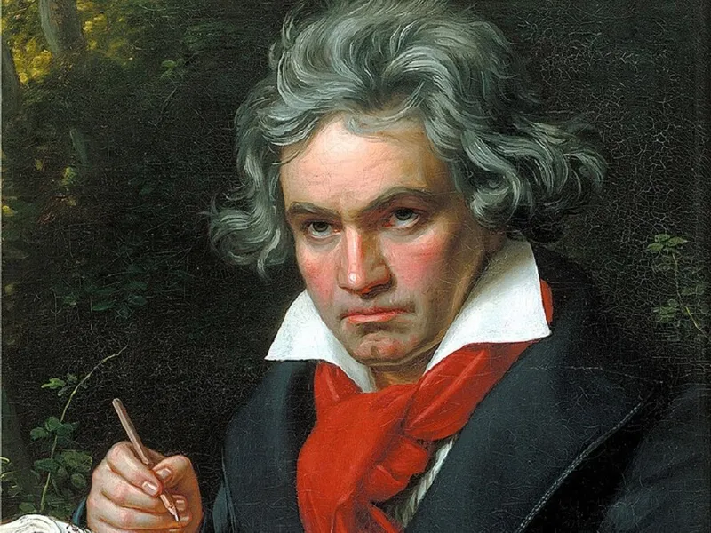 Ludwig van Beethoven, într-un tablou din 1820 - Foto: arhiva