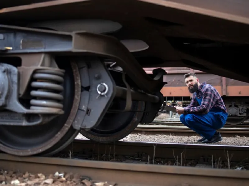 Incident pe calea ferată. Un vagon de tren a deraiat după ce a trecut peste un macaz - Foto: Freepik.com (rol ilustrativ)