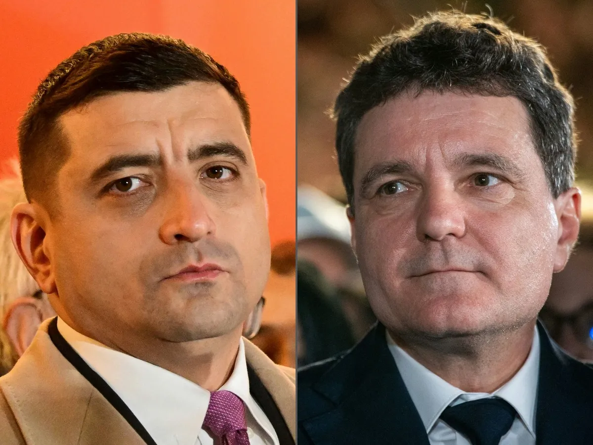 Nicușor Dan și George Simion, întâlnire la summit-ul BNS. Sunt unul lângă celălalt - Foto: Profimedia Images (rol ilustrativ)