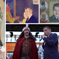 VIDEO George Simion la fel ca Ceaușescu. Confiscă domnitorii României să arate cât e de naționalist - Foto: Colaj