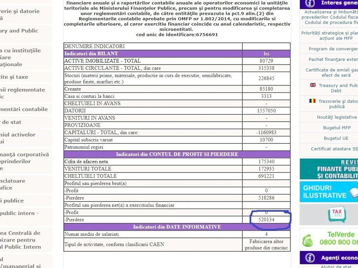 Pierderile firnei lui Andrușcă