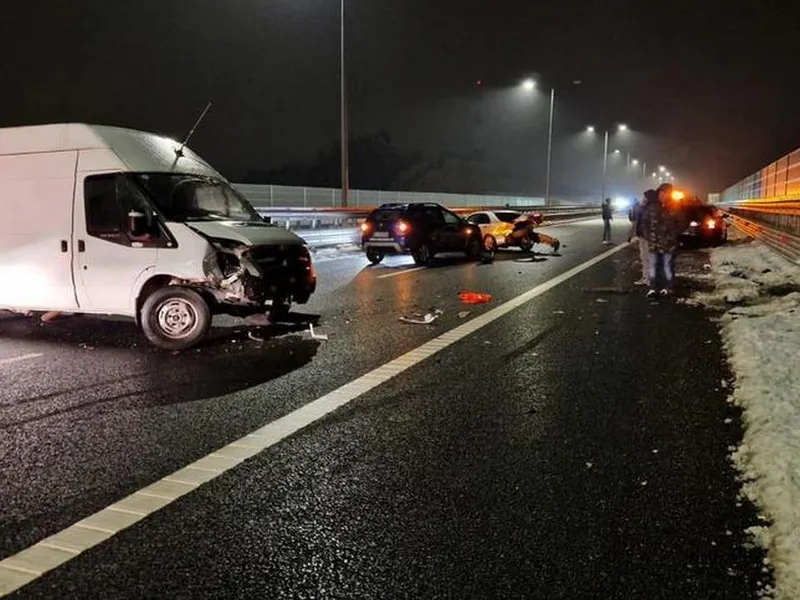 Carambol mortal pe A1 Sibiu - Boița / Foto: Facebook