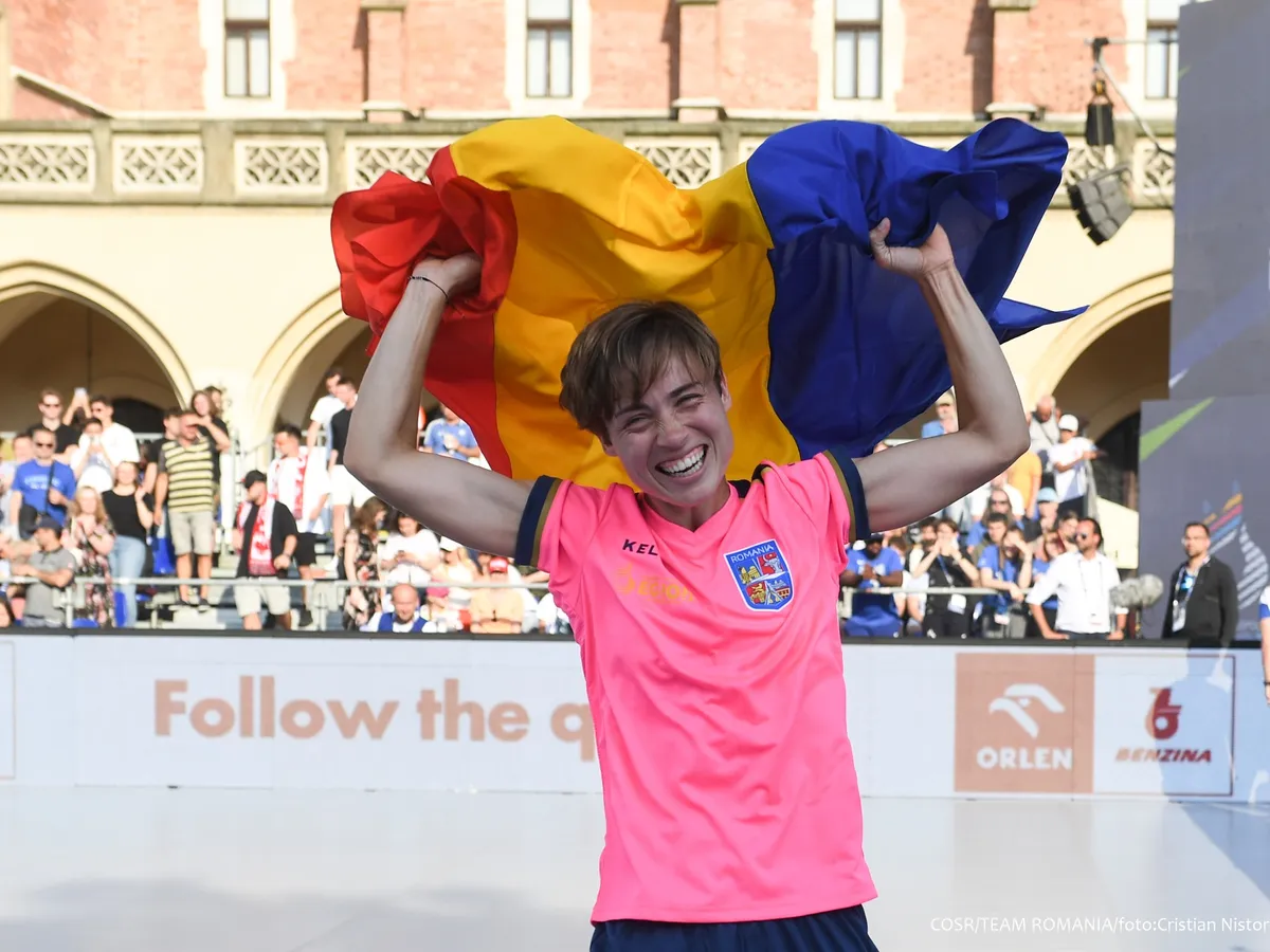 AUR pentru România la teqball, la Jocurile Europene 2023. Și la feminin, și la masculin - Foto: Facebook/Comitetul Olimpic și Sportiv Român