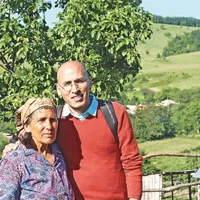 Marcel Dediu, alături de mama lui, Paraschiva