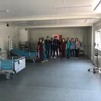 Mini-spital modular de triaj la Fundeni/FOTO: hotnews.ro