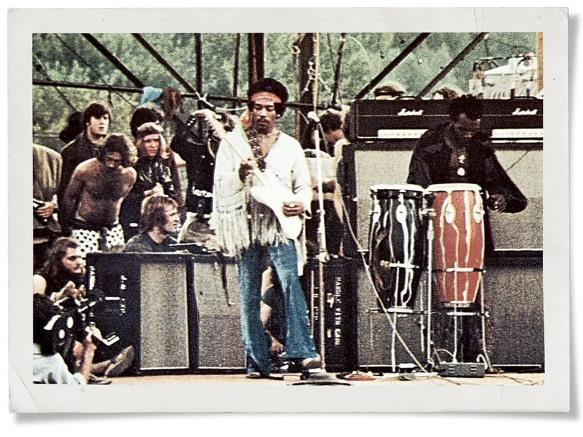 Bine situat, Jimi Hendrix s-a folosit de festival să prezinte un nou brand
