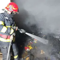 Incendiu la Vama Giurgiu Foto: ISU Giurgiu